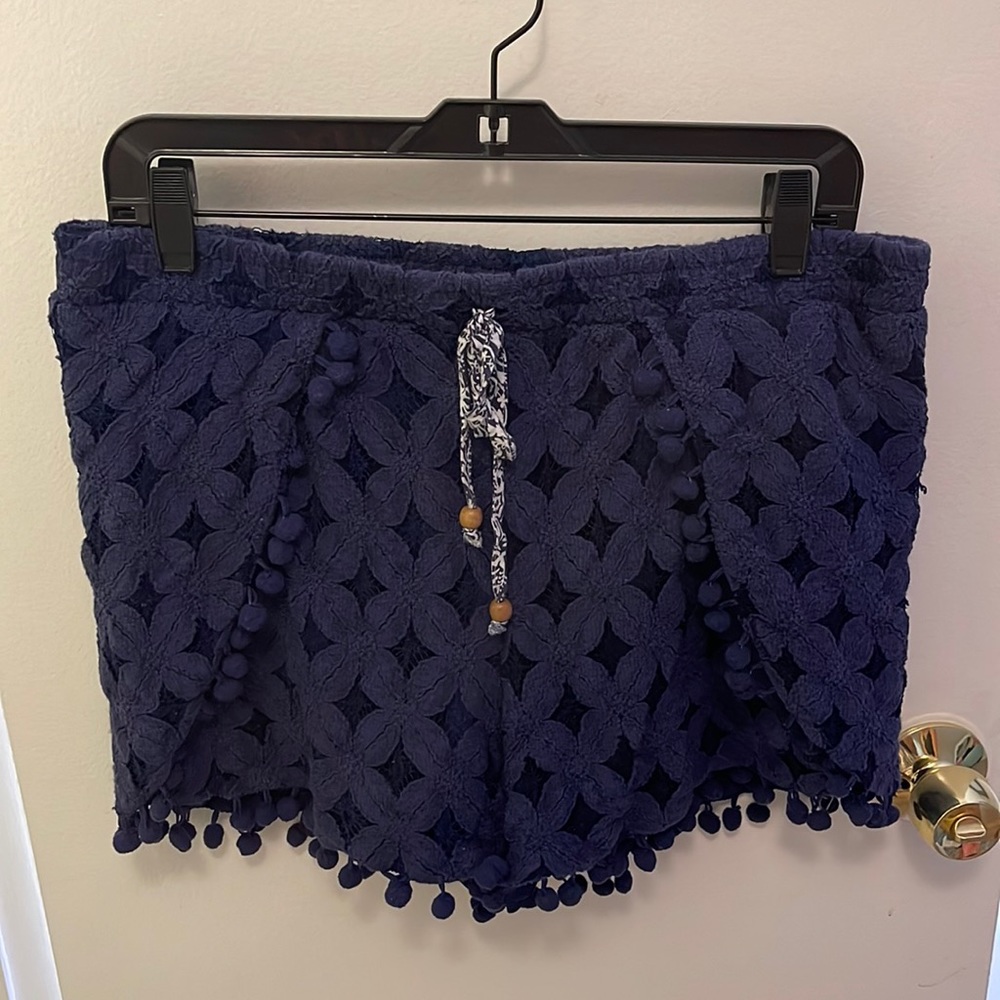 Target Pom Pom Trim Beachy Shorts